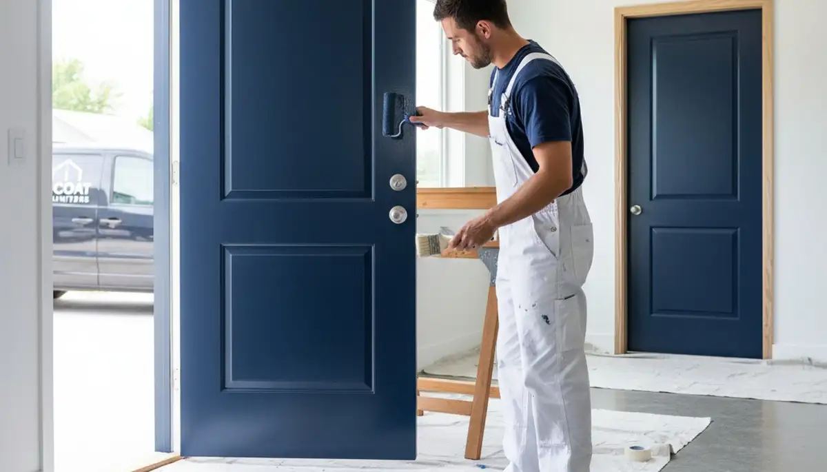 Professional door painting and refinishing in Baltimore, MD by expert house painters