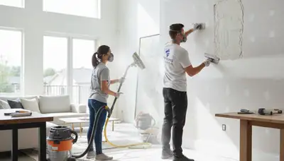 Professional drywall repair and wall restoration in Baltimore, MD home interior