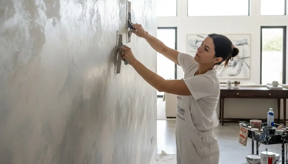 Faux painting in Baltimore MD with custom decorative wall finishes by local house painting experts