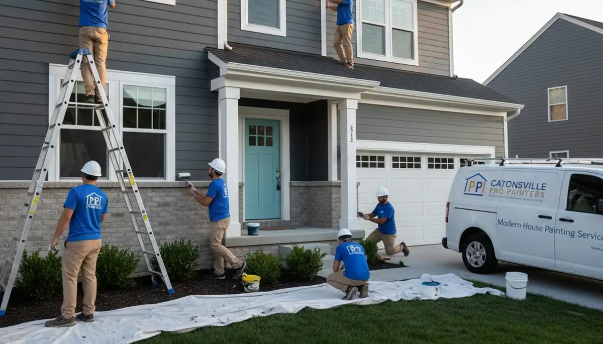 Professional house painters in Baltimore MD providing expert exterior home painting services