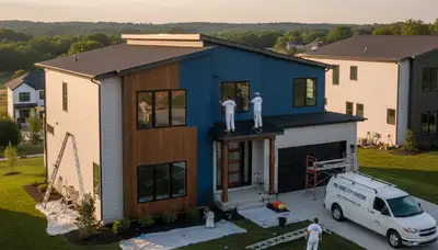 Baltimore, MD house painters providing professional interior and exterior painting services