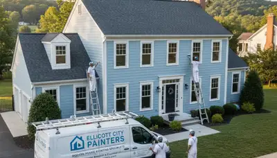 Professional house painting service in Baltimore, MD for interior and exterior home painting