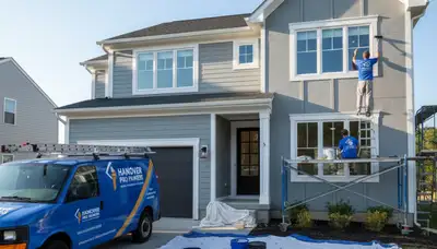 Baltimore, MD house painters providing professional interior and exterior painting services