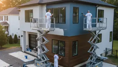 Baltimore, MD house painters providing interior and exterior painting services for local homes