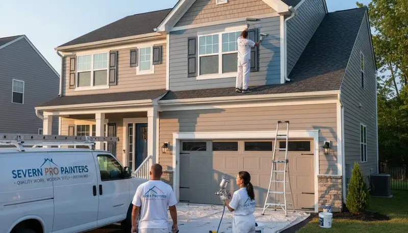 House painters in Baltimore, MD providing professional residential painting services
