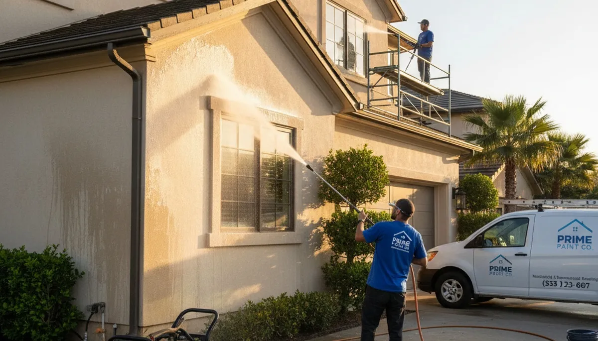 Professional pressure cleaning service restoring home siding in Baltimore, MD