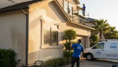Professional pressure cleaning service restoring home siding in Baltimore, MD