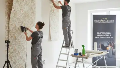 Professional wallpaper removal service in Baltimore, MD by expert house painters